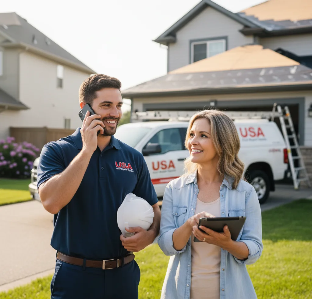 USA Roof Repair Experts customer support in Floral